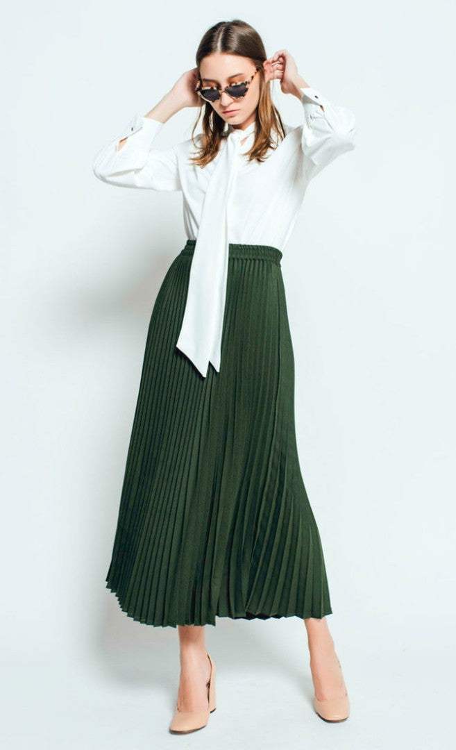 DAHLIA PLEATED - ARMY