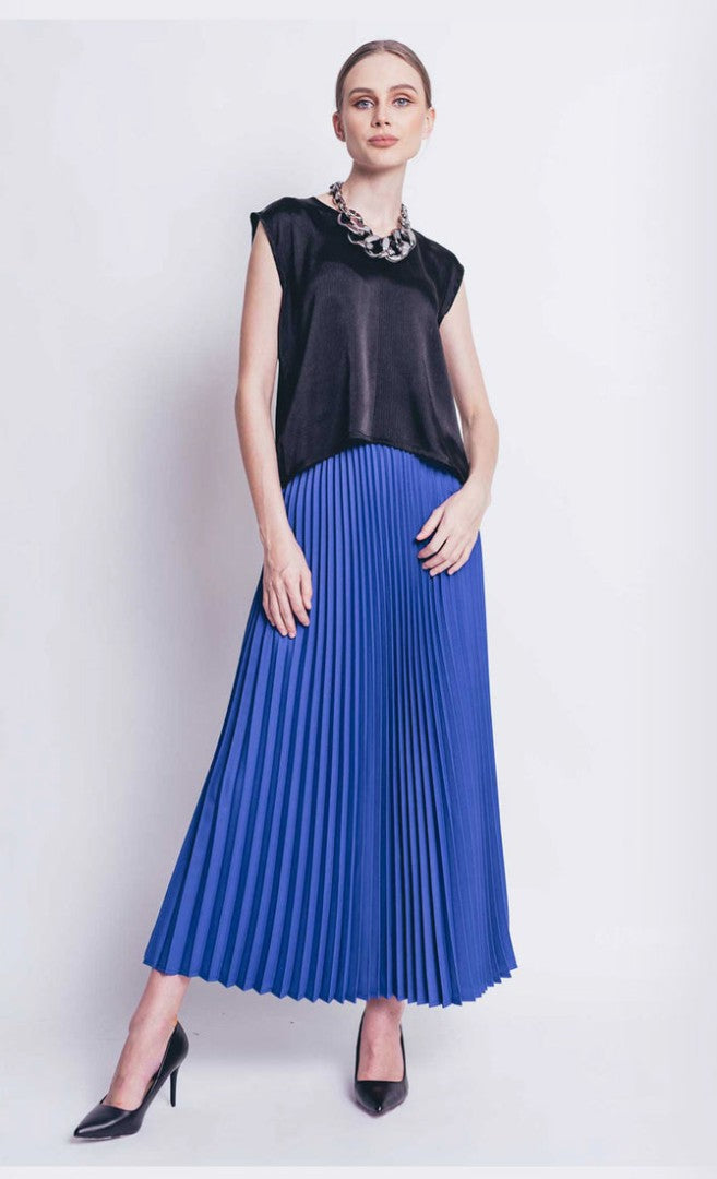 DAHLIA PLEATED - BLUE