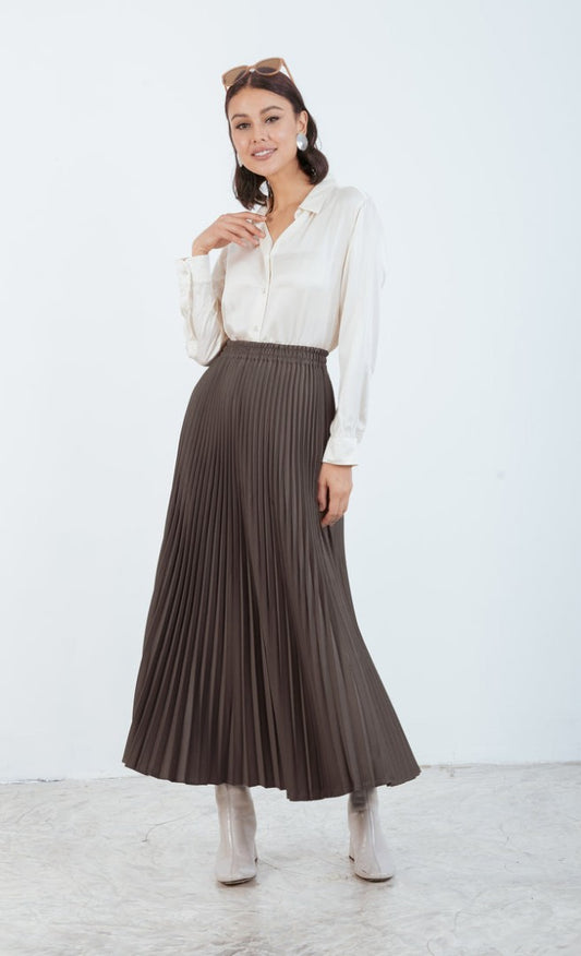 DAHLIA PLEATED - CAROB